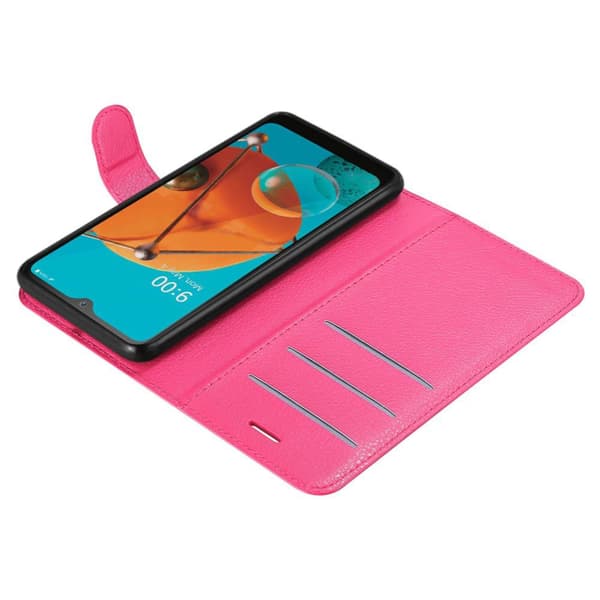 LG KQ51 Plånboksfodral Fodral Skal Case med magnetisk stängning, ståfunktion och kortplats