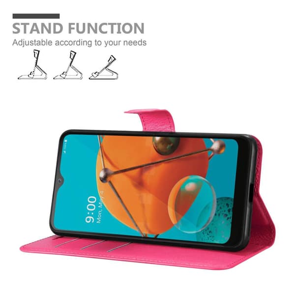 LG KQ51 Plånboksfodral Fodral Skal Case med magnetisk stängning, ståfunktion och kortplats