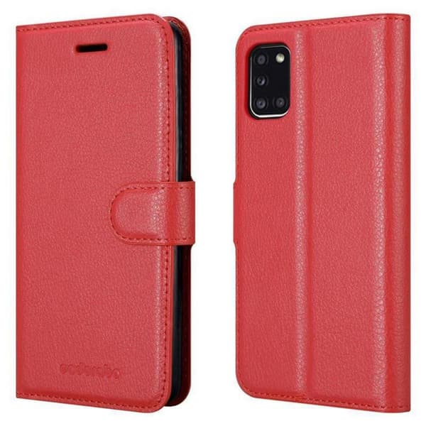 Deksel til Samsung Galaxy A31 Lommebokdeksel med magnetisk lukking, stativfunksjon og kortlomme