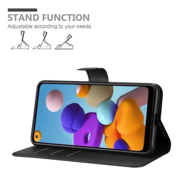 Samsung Galaxy A21 Plånboksfodral Fodral Skal Case med magnetisk stängning, ståfunktion och kortplats