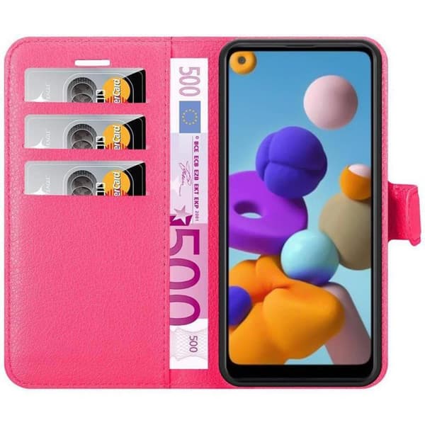 Samsung Galaxy A21 Plånboksfodral Fodral Skal Case med magnetisk stängning, ståfunktion och kortplats