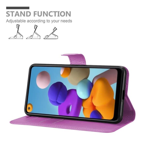 Samsung Galaxy A21 Plånboksfodral Fodral Skal Case med magnetisk stängning, ståfunktion och kortplats