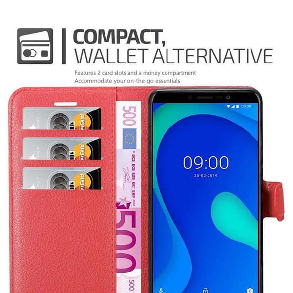 WIKO Y80 Plånboksfodral Fodral Skal Case med magnetisk stängning, ståfunktion och kortplats