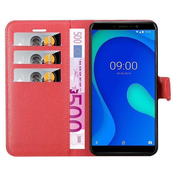 WIKO Y80 Suojakotelo Lompakkokotelo Matkapuhelinkotelo Suojakuori jossa magneettisuljenta, jalusta-toiminto ja korttitasku
