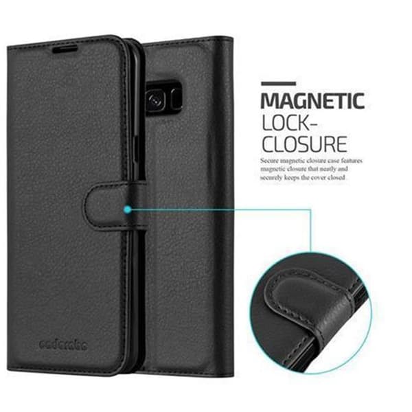 Samsung Galaxy S8 PLUS Suojakotelo Lompakkokotelo Matkapuhelinkotelo Suojakuori jossa magneettisuljenta, jalusta-toiminto ja korttitasku