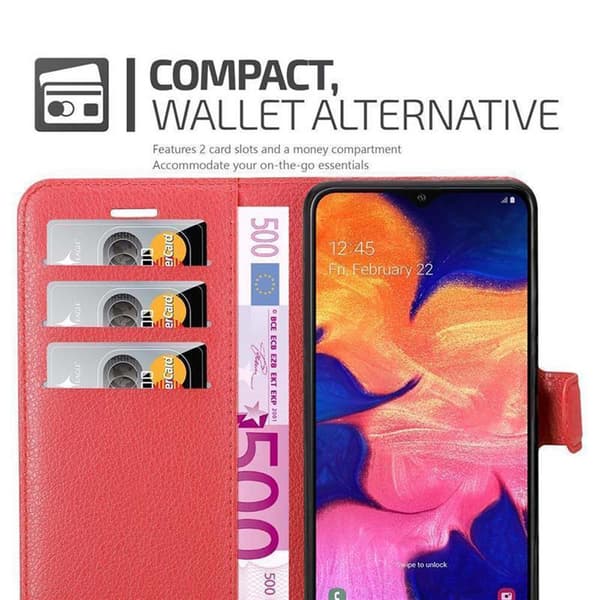 Samsung Galaxy A10 / M10 Plånboksfodral Fodral Skal Case med magnetisk stängning, ståfunktion och kortplats