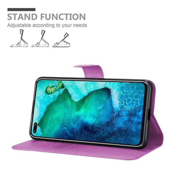 Deksel til Honor View 30 PRO Lommebokdeksel med magnetisk lukking, stativfunksjon og kortlomme