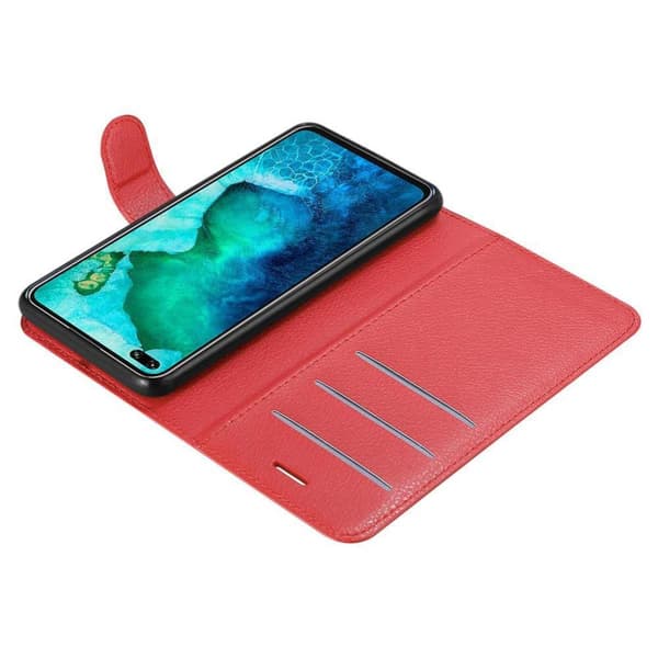 Deksel til Honor View 30 PRO Lommebokdeksel med magnetisk lukking, stativfunksjon og kortlomme