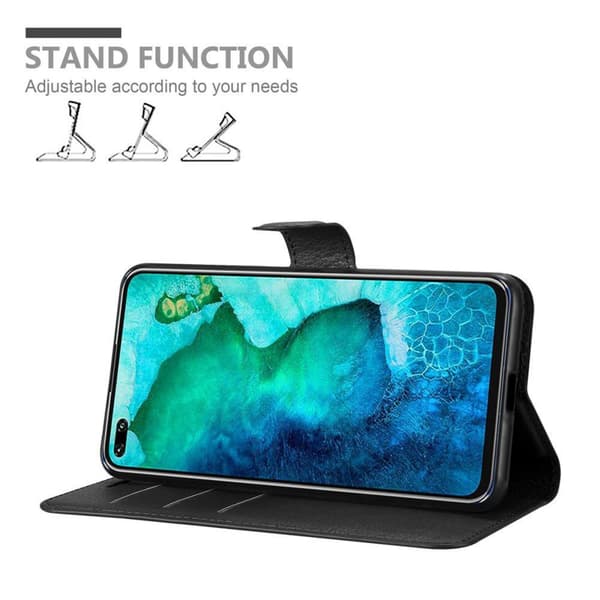 Deksel til Honor View 30 PRO Lommebokdeksel med magnetisk lukking, stativfunksjon og kortlomme