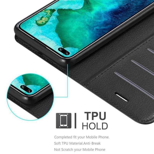 Deksel til Honor View 30 PRO Lommebokdeksel med magnetisk lukking, stativfunksjon og kortlomme