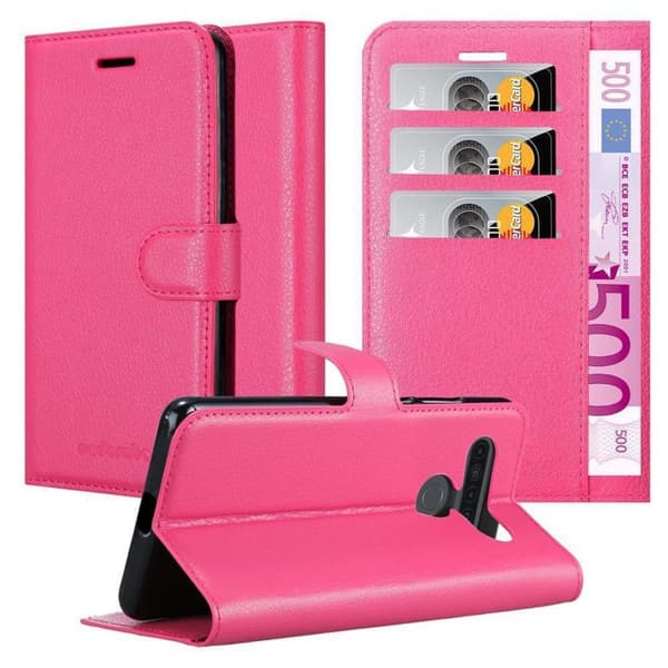 LG K41S Plånboksfodral Fodral Skal Case med magnetisk stängning, ståfunktion och kortplats KIRSKY ROSA