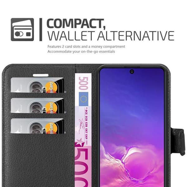 Deksel til Samsung Galaxy A91 / S10 LITE / M80s Lommebokdeksel med magnetisk lukking, stativfunksjon og kortlomme