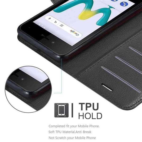WIKO SUNNY 3 MINI Suojakotelo Lompakkokotelo Matkapuhelinkotelo Suojakuori jossa magneettisuljenta, jalusta-toiminto ja korttitasku