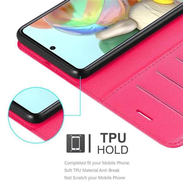 Samsung Galaxy A71 5G Suojakotelo Lompakkokotelo Matkapuhelinkotelo Suojakuori jossa magneettisuljenta, jalusta-toiminto ja korttitasku