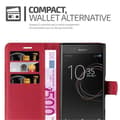 Miniatyrbild 5 av 6: Sony Xperia XZ / XZs Plånboksfodral Fodral Skal Case med magnetisk stängning, ståfunktion och kortplats
