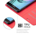 Pikkukuva 4 / 6: Samsung Galaxy A7 2016 Suojakotelo Lompakkokotelo Matkapuhelinkotelo Suojakuori jossa magneettisuljenta, jalusta-toiminto ja korttitasku