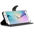 Pikkukuva 4 / 6: Samsung Galaxy S6 EDGE Suojakotelo Lompakkokotelo Matkapuhelinkotelo Suojakuori jossa magneettisuljenta, jalusta-toiminto ja korttitasku