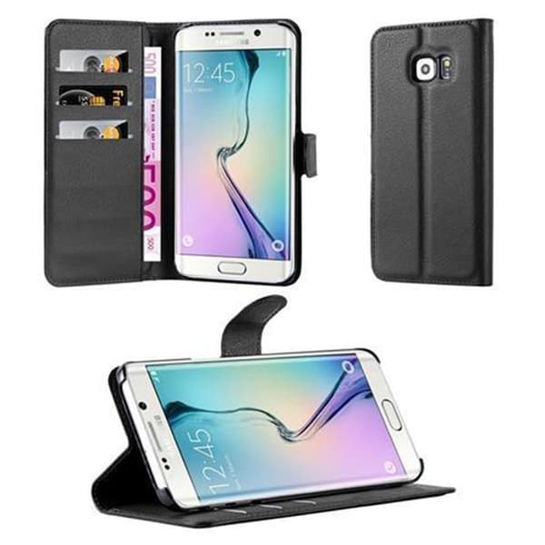 Samsung Galaxy S6 EDGE Suojakotelo Lompakkokotelo Matkapuhelinkotelo Suojakuori jossa magneettisuljenta, jalusta-toiminto ja korttitasku