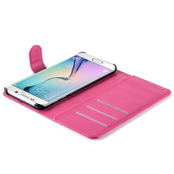 Samsung Galaxy S6 EDGE Plånboksfodral Fodral Skal Case med magnetisk stängning, ståfunktion och kortplats