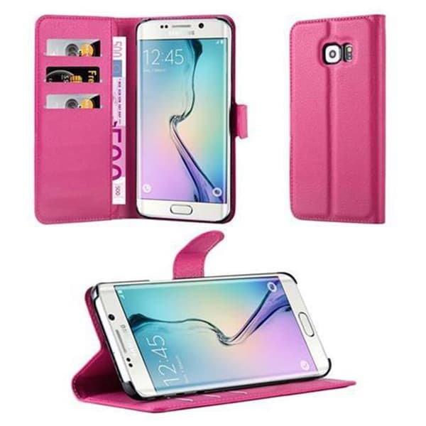 Samsung Galaxy S6 EDGE Plånboksfodral Fodral Skal Case med magnetisk stängning, ståfunktion och kortplats