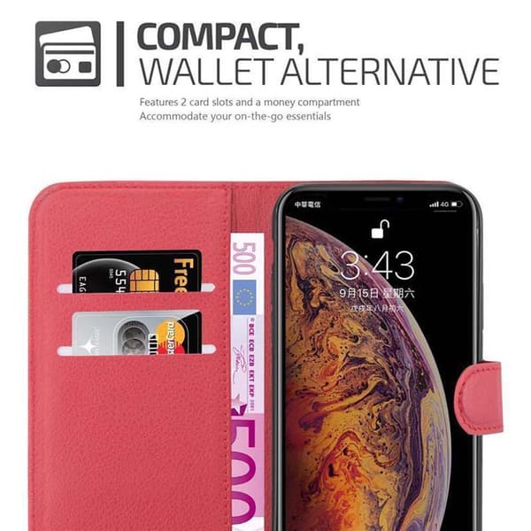iPhone XS MAX Plånboksfodral Fodral Skal Case med magnetisk stängning, ståfunktion och kortplats