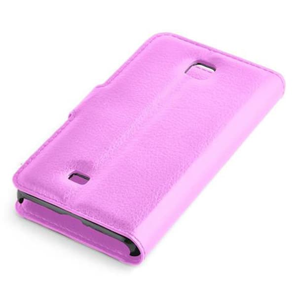 Deksel til LG OPTIMUS F5 / LUCID 2 Lommebokdeksel med magnetisk lukking, stativfunksjon og kortlomme