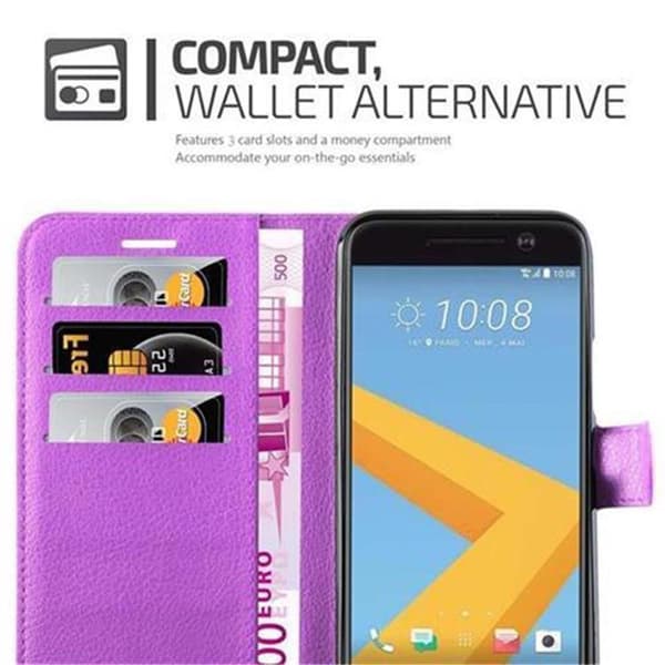 HTC ONE M10 Suojakotelo Lompakkokotelo Matkapuhelinkotelo Suojakuori jossa magneettisuljenta, jalusta-toiminto ja korttitasku