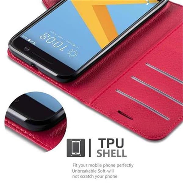 HTC ONE M10 Suojakotelo Lompakkokotelo Matkapuhelinkotelo Suojakuori jossa magneettisuljenta, jalusta-toiminto ja korttitasku