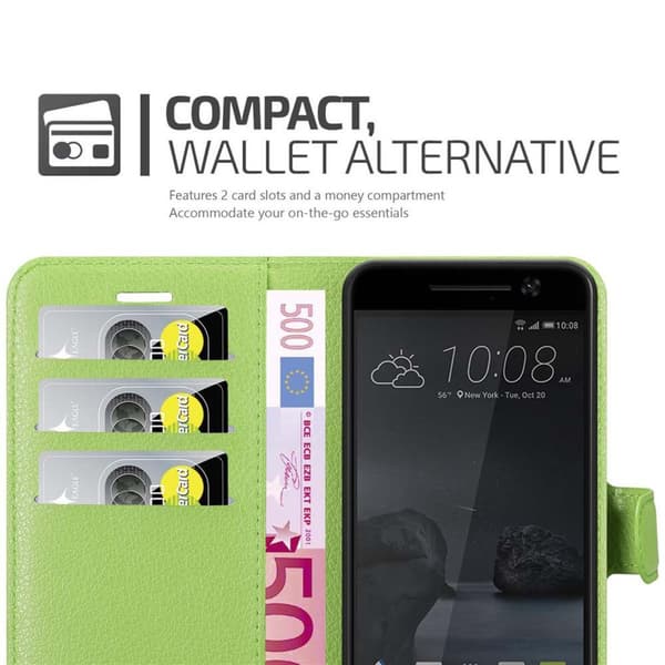 HTC ONE M10 Suojakotelo Lompakkokotelo Matkapuhelinkotelo Suojakuori jossa magneettisuljenta, jalusta-toiminto ja korttitasku
