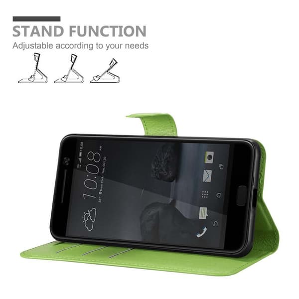 HTC ONE M10 Suojakotelo Lompakkokotelo Matkapuhelinkotelo Suojakuori jossa magneettisuljenta, jalusta-toiminto ja korttitasku