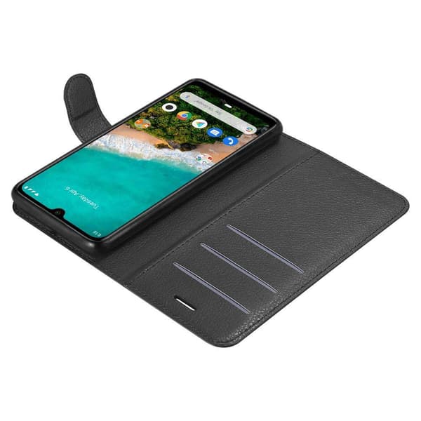 Deksel til Xiaomi Mi A3 Lommebokdeksel med magnetisk lukking, stativfunksjon og kortlomme
