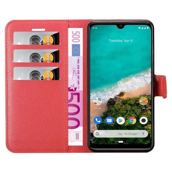 Xiaomi Mi A3 Plånboksfodral Fodral Skal Case med magnetisk stängning, ståfunktion och kortplats