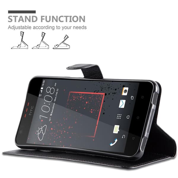 HTC Desire 10 LIFESTYLE / Desire 825 Plånboksfodral Fodral Skal Case med magnetisk stängning, ståfunktion och kortplats