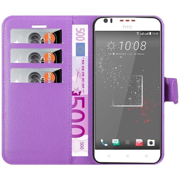 HTC Desire 10 LIFESTYLE / Desire 825 Plånboksfodral Fodral Skal Case med magnetisk stängning, ståfunktion och kortplats