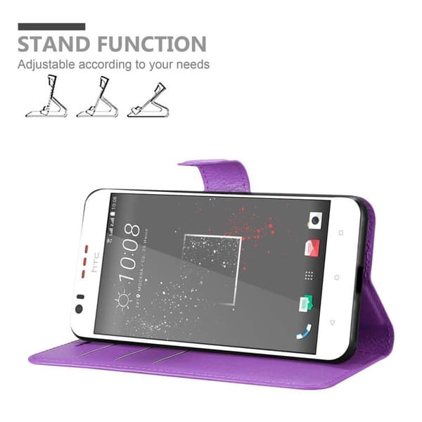 HTC Desire 10 LIFESTYLE / Desire 825 Plånboksfodral Fodral Skal Case med magnetisk stängning, ståfunktion och kortplats