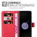 Pikkukuva 5 / 6: Samsung Galaxy S9 Suojakotelo Lompakkokotelo Matkapuhelinkotelo Suojakuori jossa magneettisuljenta, jalusta-toiminto ja korttitasku