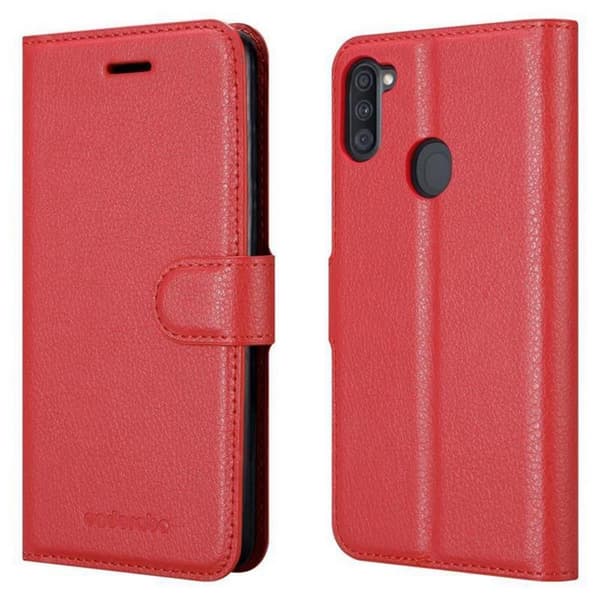 Deksel til Samsung Galaxy A11 / M11 Lommebokdeksel med magnetisk lukking, stativfunksjon og kortlomme