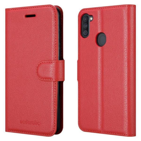 Deksel til Samsung Galaxy A11 / M11 Lommebokdeksel med magnetisk lukking, stativfunksjon og kortlomme
