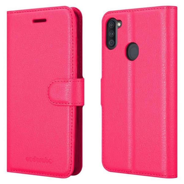 Deksel til Samsung Galaxy A11 / M11 Lommebokdeksel med magnetisk lukking, stativfunksjon og kortlomme
