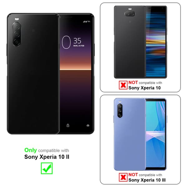 Sony Xperia 10 II Plånboksfodral Fodral Skal Case med magnetisk stängning, ståfunktion och kortplats