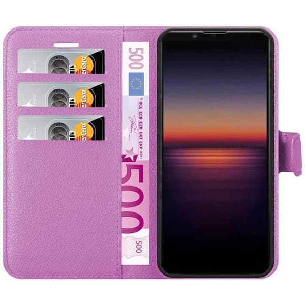 Deksel til Sony Xperia 1 II Lommebokdeksel med magnetisk lukking, stativfunksjon og kortlomme