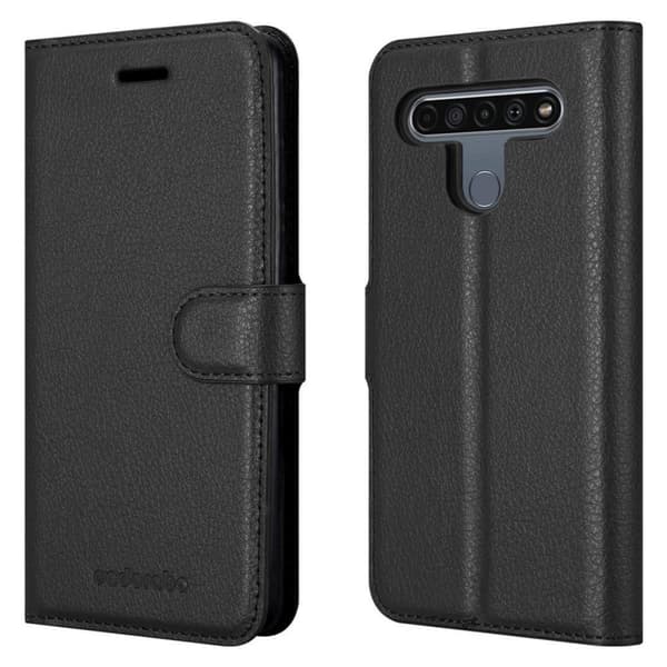 Deksel til LG K61 Lommebokdeksel med magnetisk lukking, stativfunksjon og kortlomme