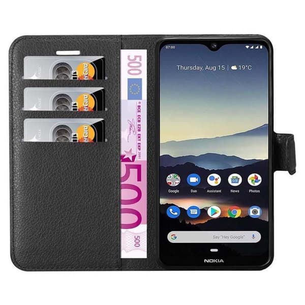 Nokia 7.2 Suojakotelo Lompakkokotelo Matkapuhelinkotelo Suojakuori jossa magneettisuljenta, jalusta-toiminto ja korttitasku