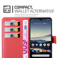 Pikkukuva 3 / 9: Nokia 7.2 Suojakotelo Lompakkokotelo Matkapuhelinkotelo Suojakuori jossa magneettisuljenta, jalusta-toiminto ja korttitasku