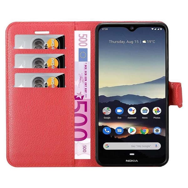 Nokia 7.2 Suojakotelo Lompakkokotelo Matkapuhelinkotelo Suojakuori jossa magneettisuljenta, jalusta-toiminto ja korttitasku