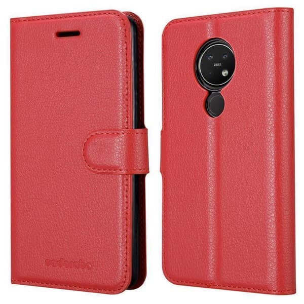 Nokia 7.2 Suojakotelo Lompakkokotelo Matkapuhelinkotelo Suojakuori jossa magneettisuljenta, jalusta-toiminto ja korttitasku