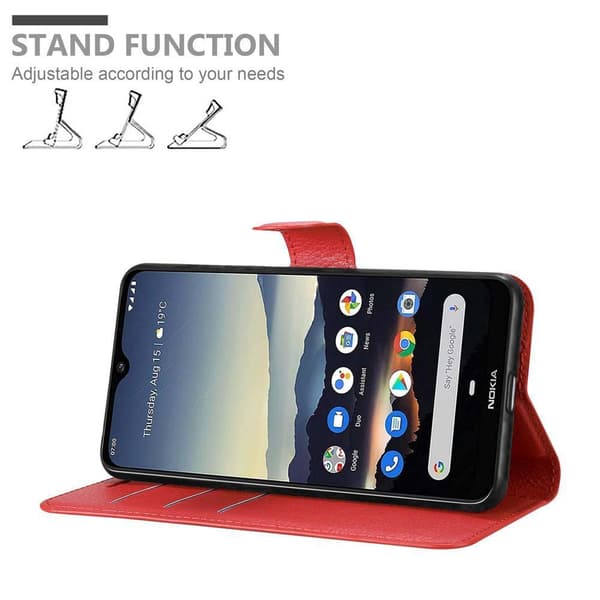 Nokia 7.2 Suojakotelo Lompakkokotelo Matkapuhelinkotelo Suojakuori jossa magneettisuljenta, jalusta-toiminto ja korttitasku