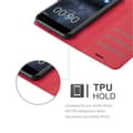 Miniatyrbild 6 av 6: Nokia 6 2017 Plånboksfodral Fodral Skal Case med magnetisk stängning, ståfunktion och kortplats