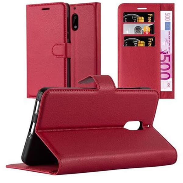 Nokia 6 2017 Plånboksfodral Fodral Skal Case med magnetisk stängning, ståfunktion och kortplats