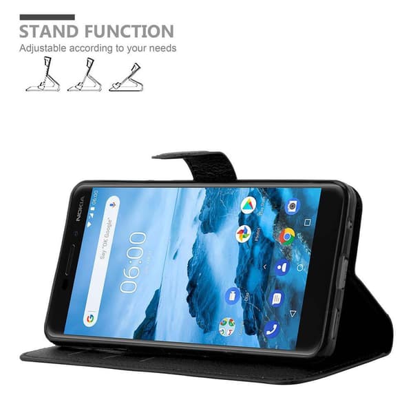 Nokia 6.1 Plånboksfodral Fodral Skal Case med magnetisk stängning, ståfunktion och kortplats